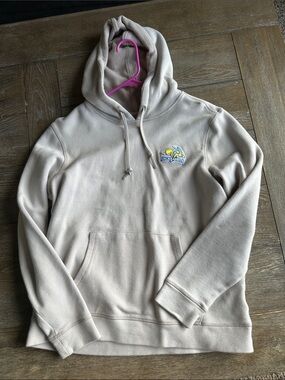 Antigua Beige Hooded Sweatshirt with Jackrabbits Logo